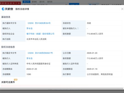 羅永浩所持錘子科技713萬股權(quán)被凍結(jié)
