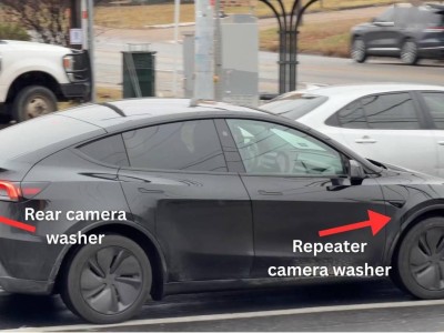 特斯拉Robotaxi自動駕駛出租車升級：全系攝像頭新增清洗噴嘴保視野清晰