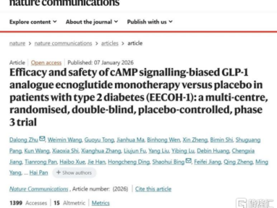 全球首個cAMP偏向型GLP-1上市!先為達生物改寫賽道格局