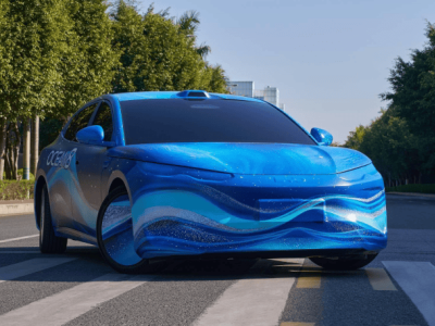 疑似比亞迪海豹08諜照現身,后輪轉向+激光雷達,智駕體驗再升級