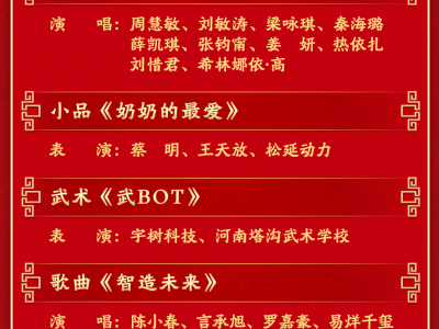 今晚見！中央廣播電視總臺《2026年春節聯歡晚會》節目單發布