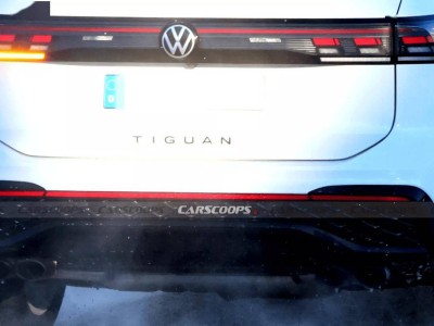 大眾新款高性能途觀R路測圖亮相,四出排氣配強勁動力,性能控期待值拉滿