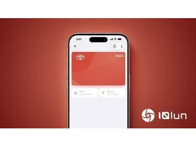 豐田2026款RAV4部分車型支持Apple Wallet車鑰匙 需特定設備及訂閱服務
