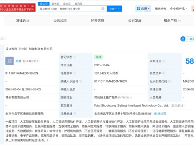 智元機器人等入股AI公司福來數創
