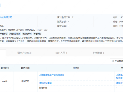 華芯程獲超3億A+輪融資，浦東創投助力制造類EDA加速突圍