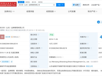 劉文祥關聯公司已成立超6年