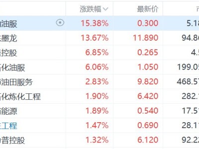 港股異動(dòng)丨中東油氣田遭襲油價(jià)飆升，油服股集體走強(qiáng)，山東墨龍漲超13%