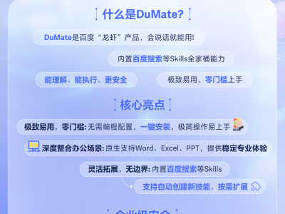 百度智能云DuMate正式上線，國產企業級滿血版助力安全高效辦公新體驗