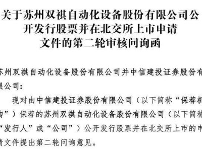 蘇州雙祺IPO遭問(wèn)詢：董事長(zhǎng)商積童控股90% 內(nèi)部意見分歧機(jī)制引關(guān)注