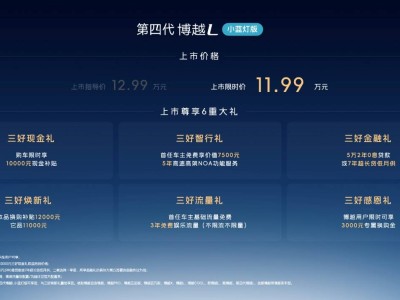 智能新標桿引領油電同智時代 第四代博越L小藍燈版11.99萬重塑燃油SUV價值