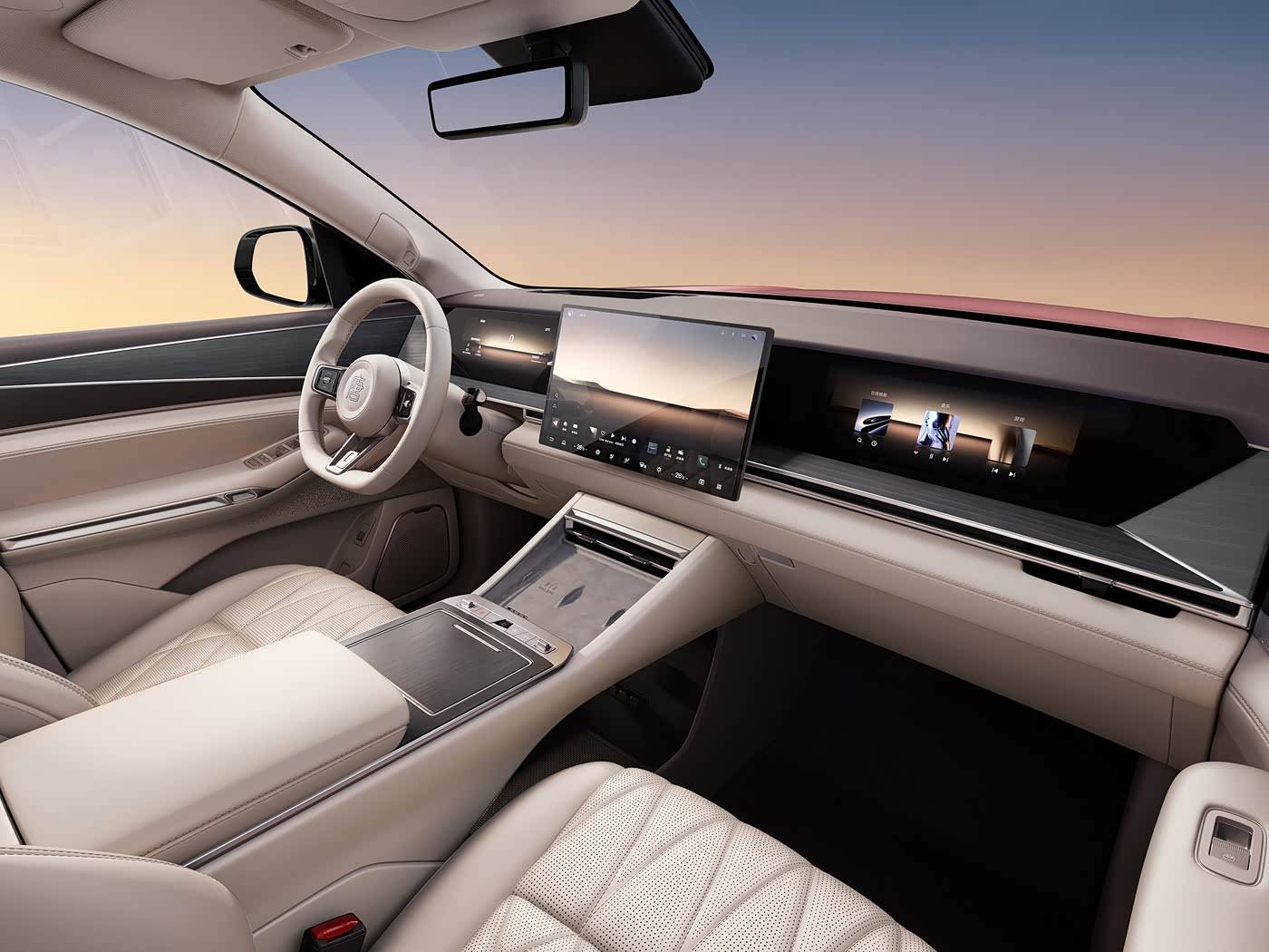 比亞迪大唐內(nèi)飾官圖